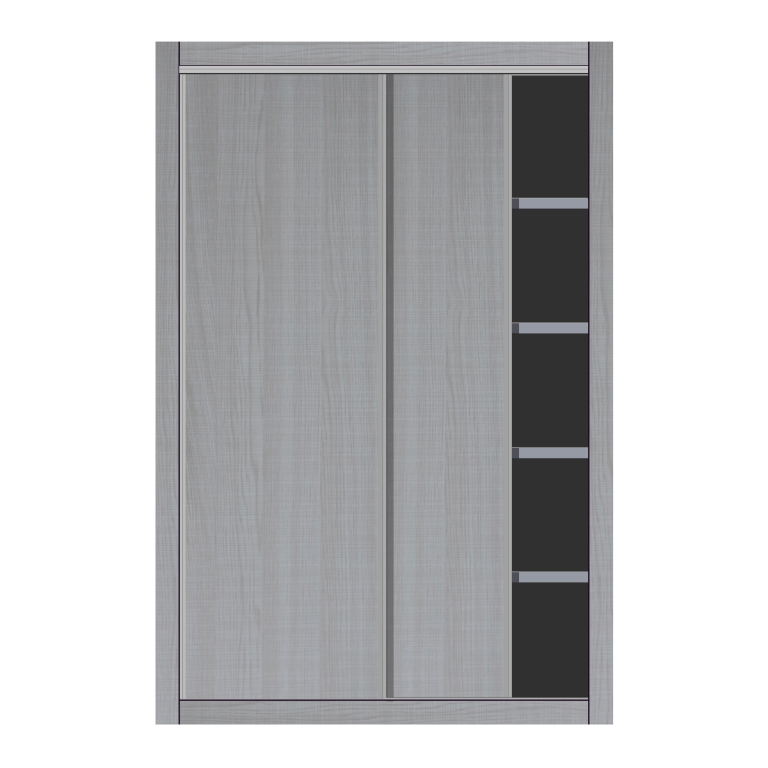 Placard coulissant  Gris Tex Structuré