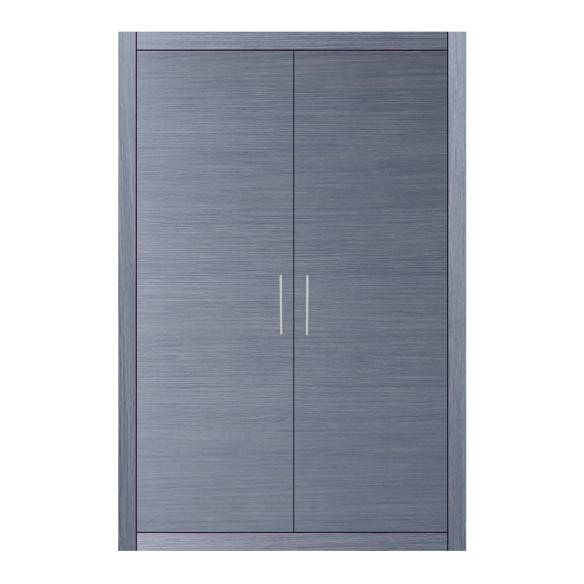 Placard ouvrant à la française Gris Melingué 