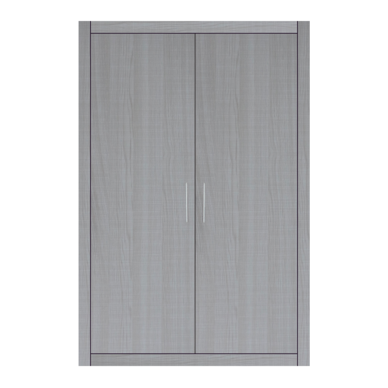 Placard ouvrant à la française  Gris Tex Structuré